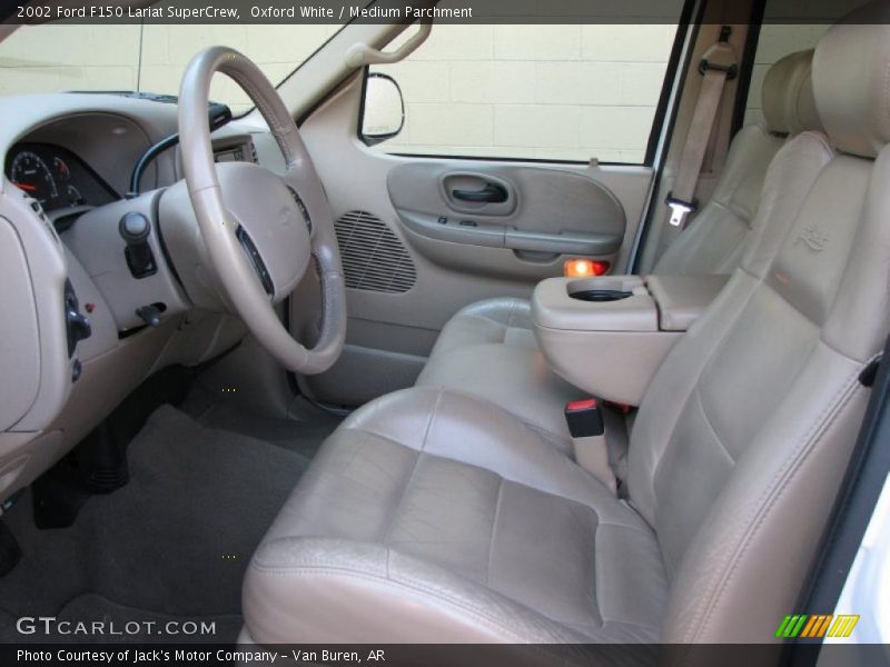 Oxford White / Medium Parchment 2002 Ford F150 Lariat SuperCrew