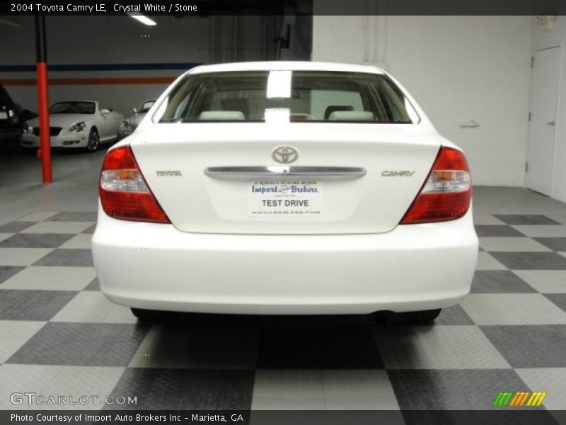 Crystal White / Stone 2004 Toyota Camry LE