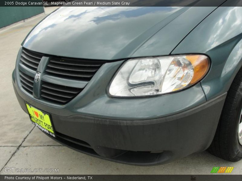 Magnesium Green Pearl / Medium Slate Gray 2005 Dodge Caravan SE