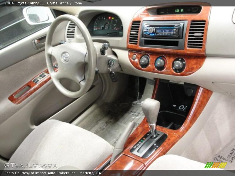Crystal White / Stone 2004 Toyota Camry LE