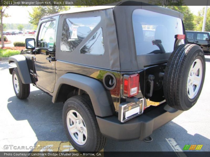 Black / Black 2011 Jeep Wrangler Sport 4x4