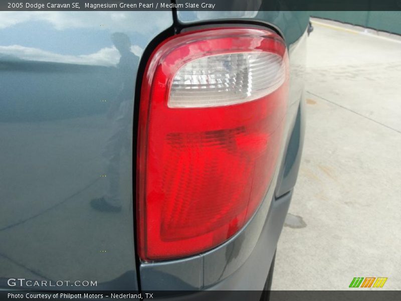 Magnesium Green Pearl / Medium Slate Gray 2005 Dodge Caravan SE