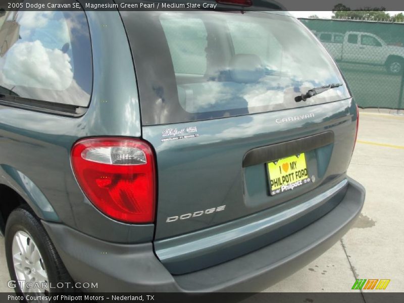 Magnesium Green Pearl / Medium Slate Gray 2005 Dodge Caravan SE