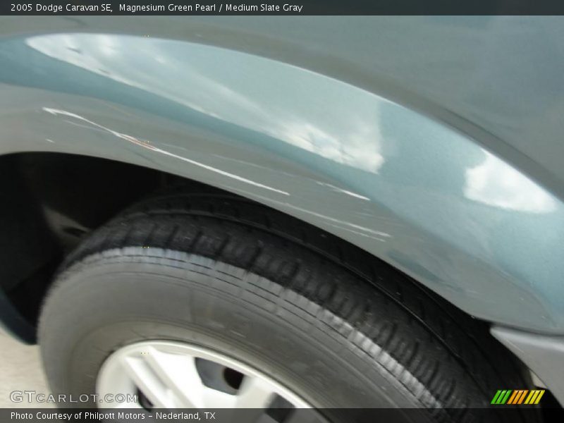 Magnesium Green Pearl / Medium Slate Gray 2005 Dodge Caravan SE