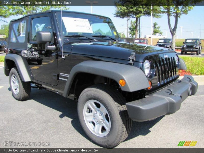 Black / Black 2011 Jeep Wrangler Sport 4x4