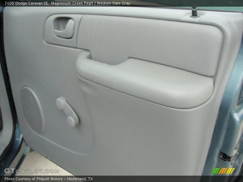 Magnesium Green Pearl / Medium Slate Gray 2005 Dodge Caravan SE