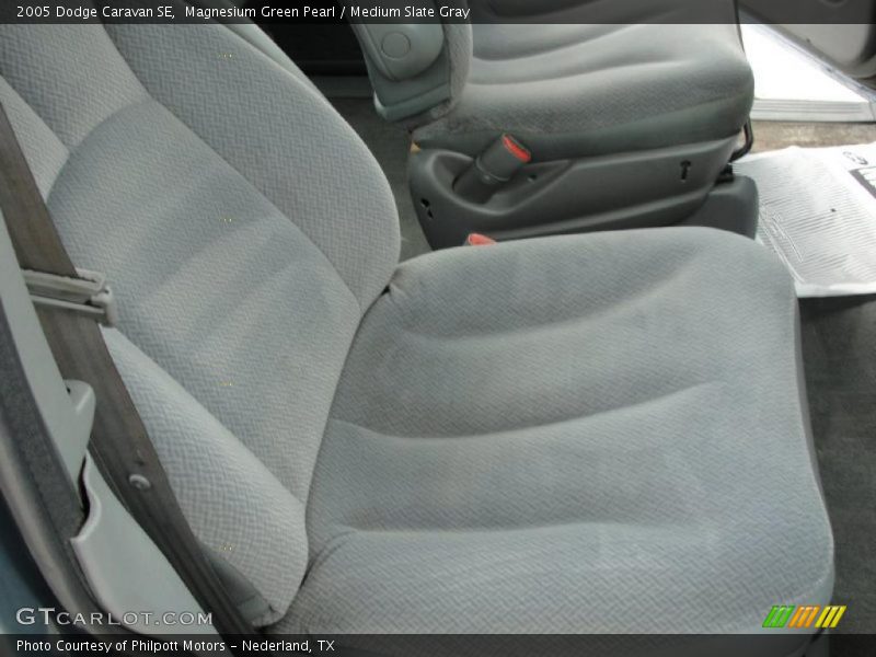 Magnesium Green Pearl / Medium Slate Gray 2005 Dodge Caravan SE