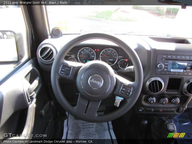 Black / Black 2011 Jeep Wrangler Sport 4x4