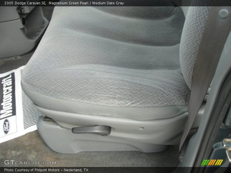 Magnesium Green Pearl / Medium Slate Gray 2005 Dodge Caravan SE