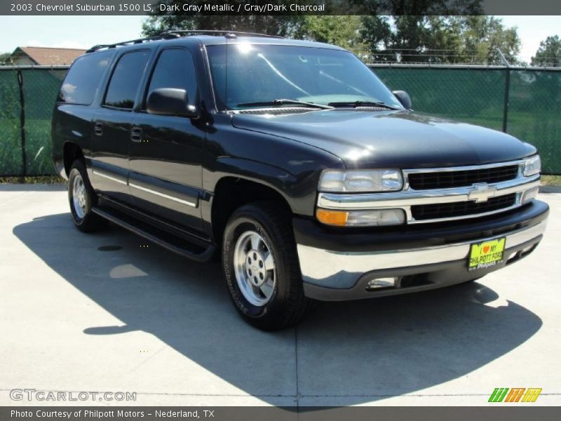 Dark Gray Metallic / Gray/Dark Charcoal 2003 Chevrolet Suburban 1500 LS