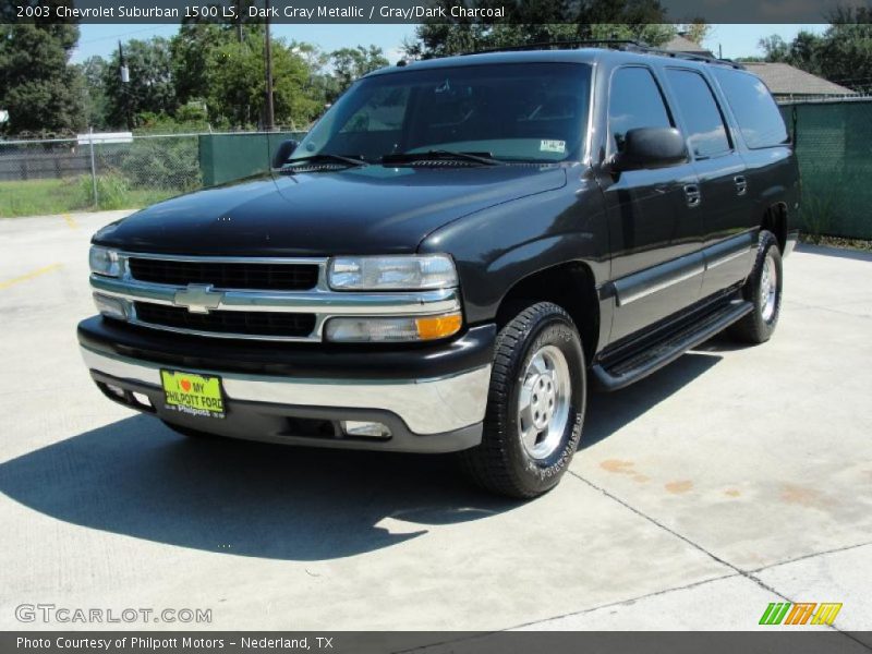 Dark Gray Metallic / Gray/Dark Charcoal 2003 Chevrolet Suburban 1500 LS