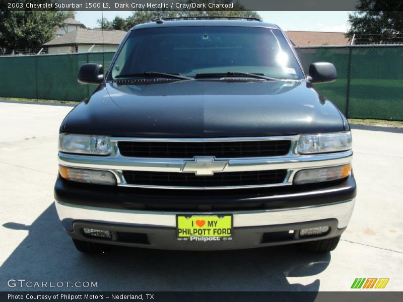 Dark Gray Metallic / Gray/Dark Charcoal 2003 Chevrolet Suburban 1500 LS