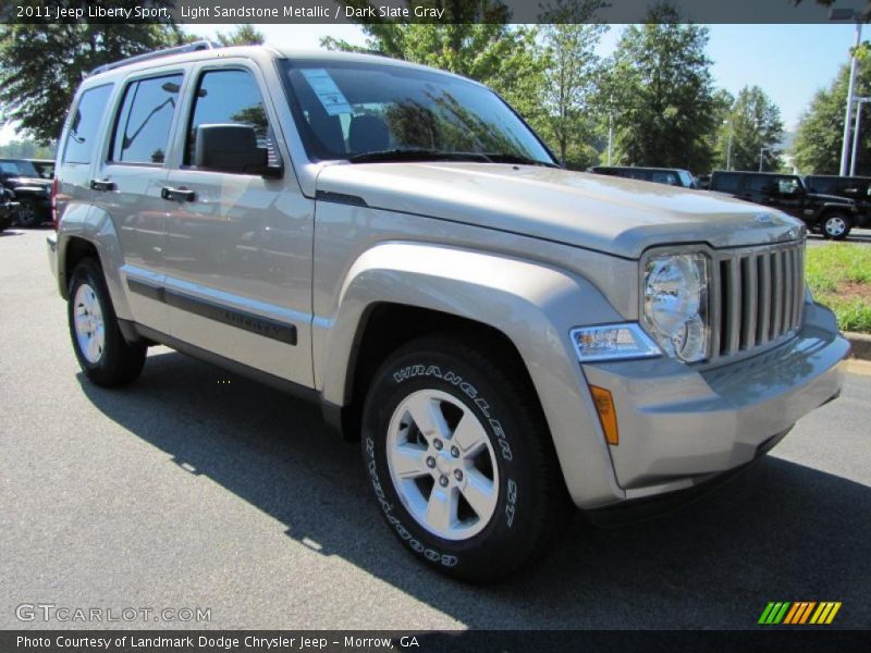 Light Sandstone Metallic / Dark Slate Gray 2011 Jeep Liberty Sport