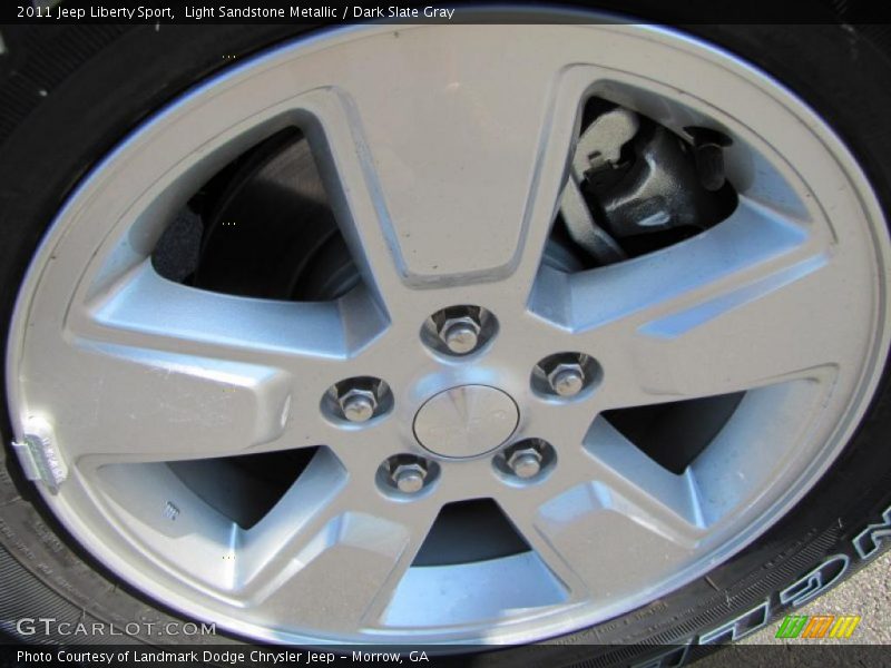 Light Sandstone Metallic / Dark Slate Gray 2011 Jeep Liberty Sport