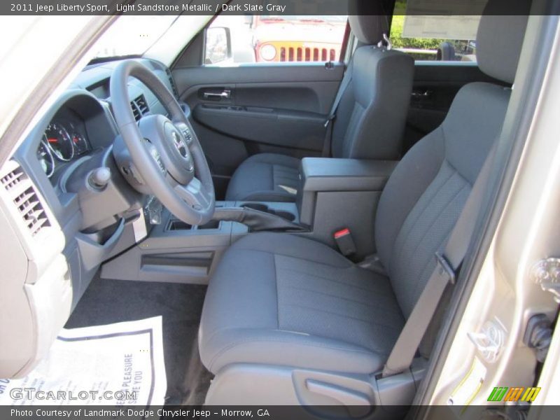 Light Sandstone Metallic / Dark Slate Gray 2011 Jeep Liberty Sport