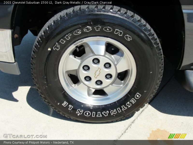 Dark Gray Metallic / Gray/Dark Charcoal 2003 Chevrolet Suburban 1500 LS