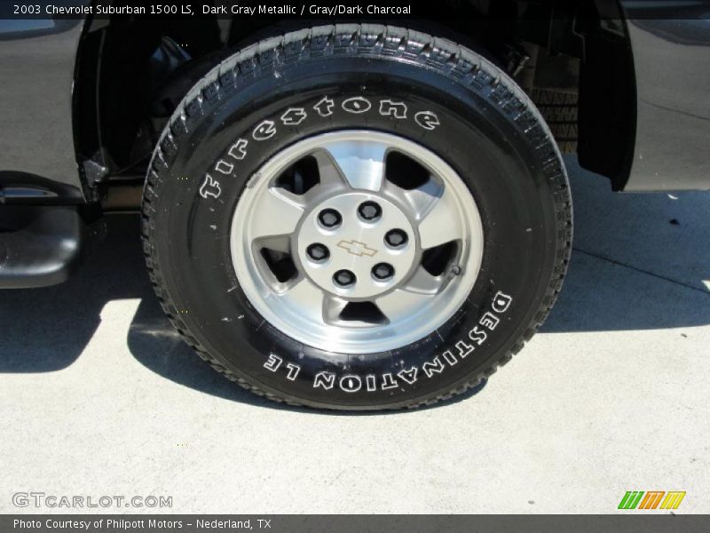 Dark Gray Metallic / Gray/Dark Charcoal 2003 Chevrolet Suburban 1500 LS