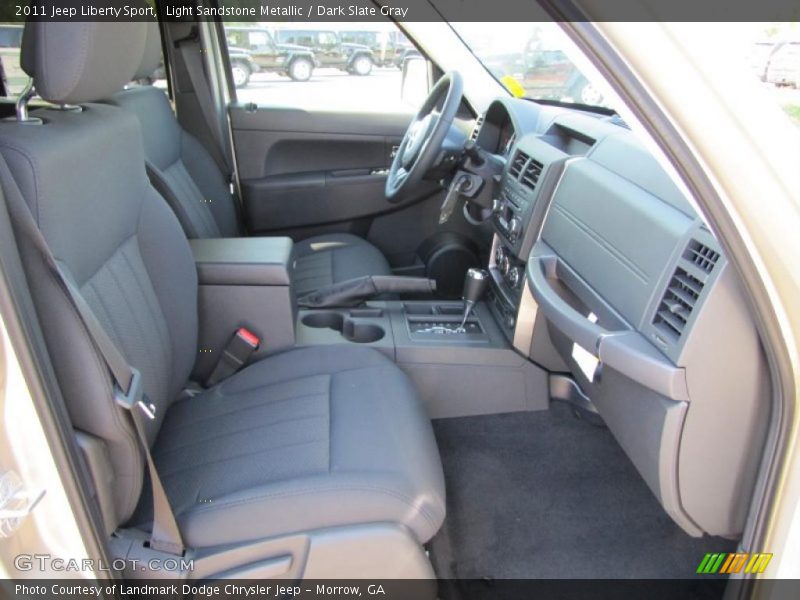 Light Sandstone Metallic / Dark Slate Gray 2011 Jeep Liberty Sport