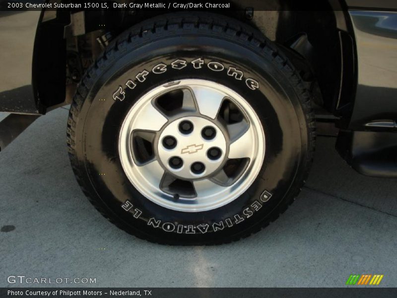 Dark Gray Metallic / Gray/Dark Charcoal 2003 Chevrolet Suburban 1500 LS