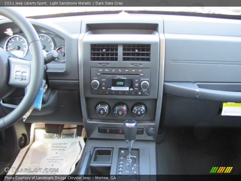 Light Sandstone Metallic / Dark Slate Gray 2011 Jeep Liberty Sport