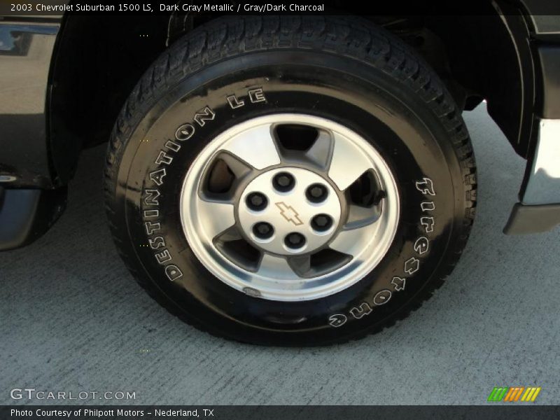 Dark Gray Metallic / Gray/Dark Charcoal 2003 Chevrolet Suburban 1500 LS