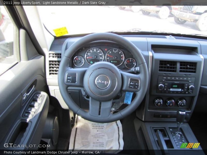 Light Sandstone Metallic / Dark Slate Gray 2011 Jeep Liberty Sport