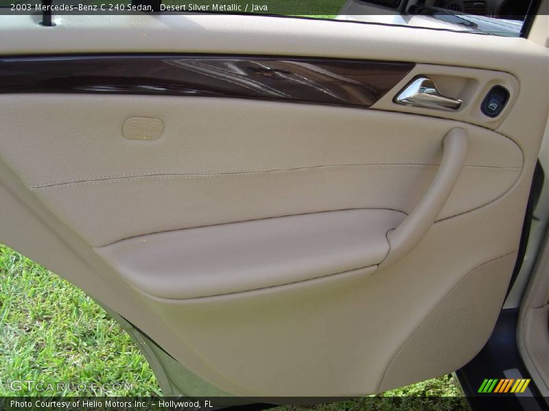 Desert Silver Metallic / Java 2003 Mercedes-Benz C 240 Sedan