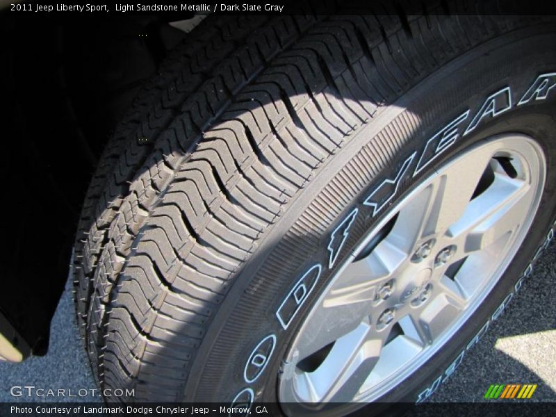 Light Sandstone Metallic / Dark Slate Gray 2011 Jeep Liberty Sport