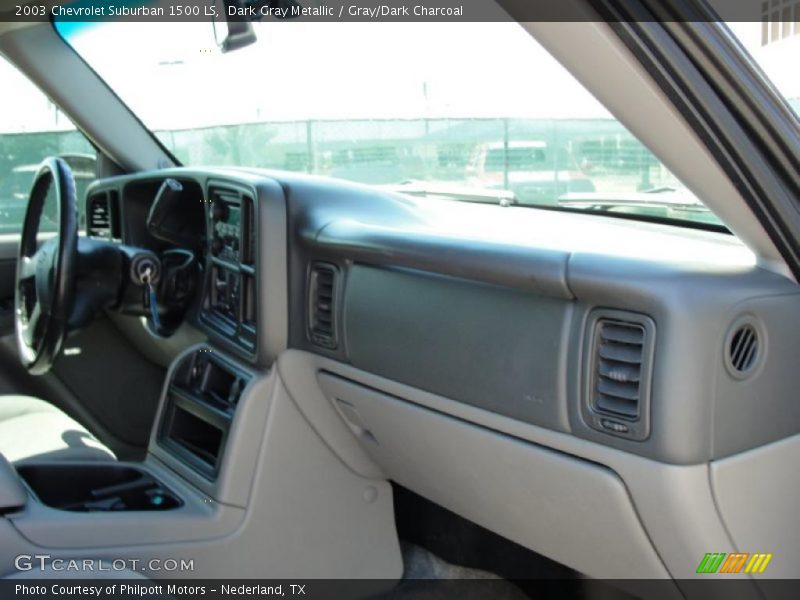 Dark Gray Metallic / Gray/Dark Charcoal 2003 Chevrolet Suburban 1500 LS