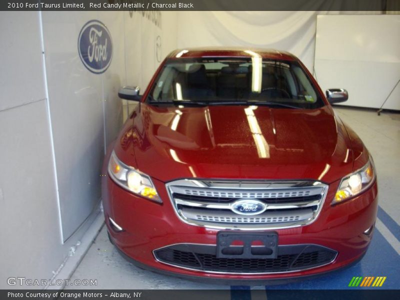 Red Candy Metallic / Charcoal Black 2010 Ford Taurus Limited