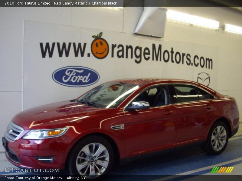 Red Candy Metallic / Charcoal Black 2010 Ford Taurus Limited