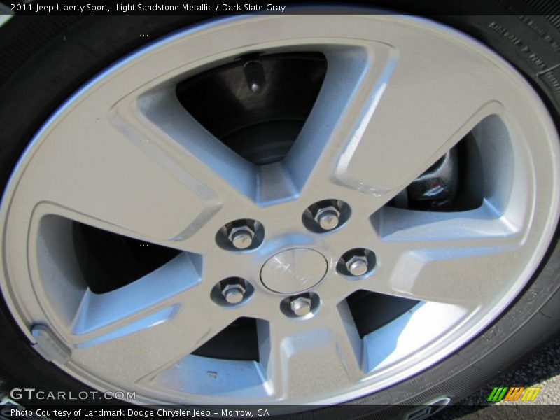Light Sandstone Metallic / Dark Slate Gray 2011 Jeep Liberty Sport