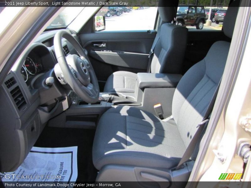 Light Sandstone Metallic / Dark Slate Gray 2011 Jeep Liberty Sport