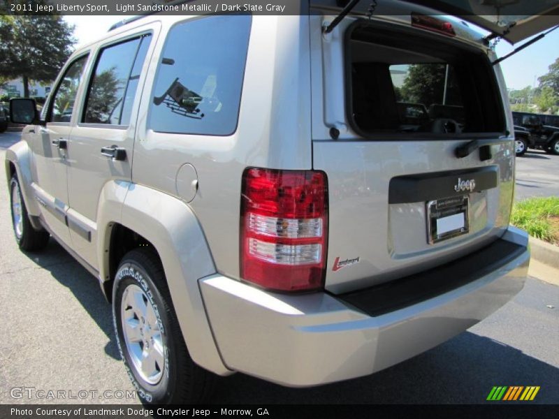 Light Sandstone Metallic / Dark Slate Gray 2011 Jeep Liberty Sport
