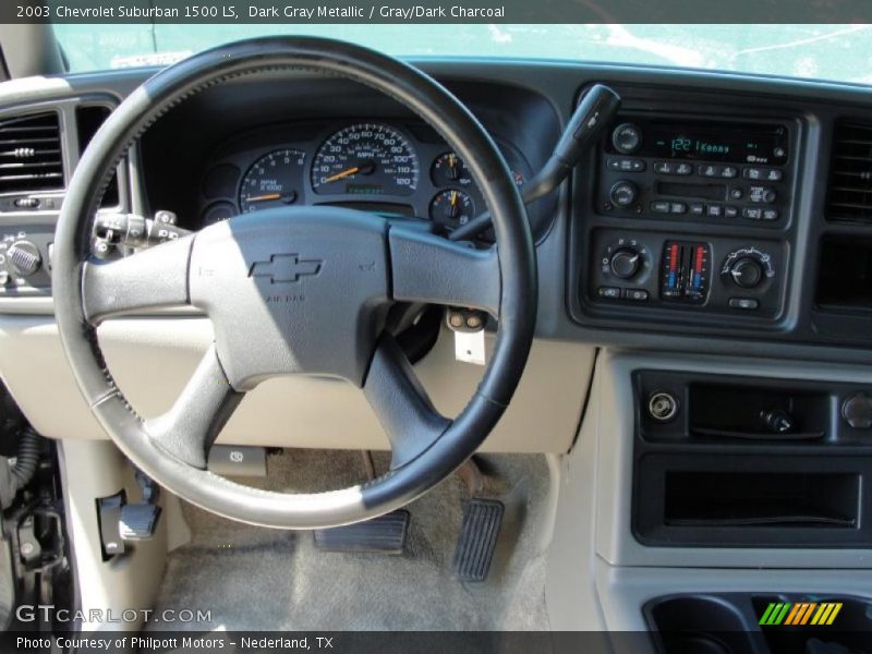 Dark Gray Metallic / Gray/Dark Charcoal 2003 Chevrolet Suburban 1500 LS