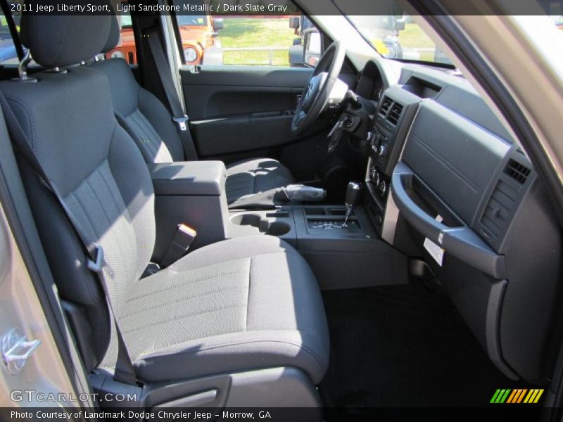 Light Sandstone Metallic / Dark Slate Gray 2011 Jeep Liberty Sport