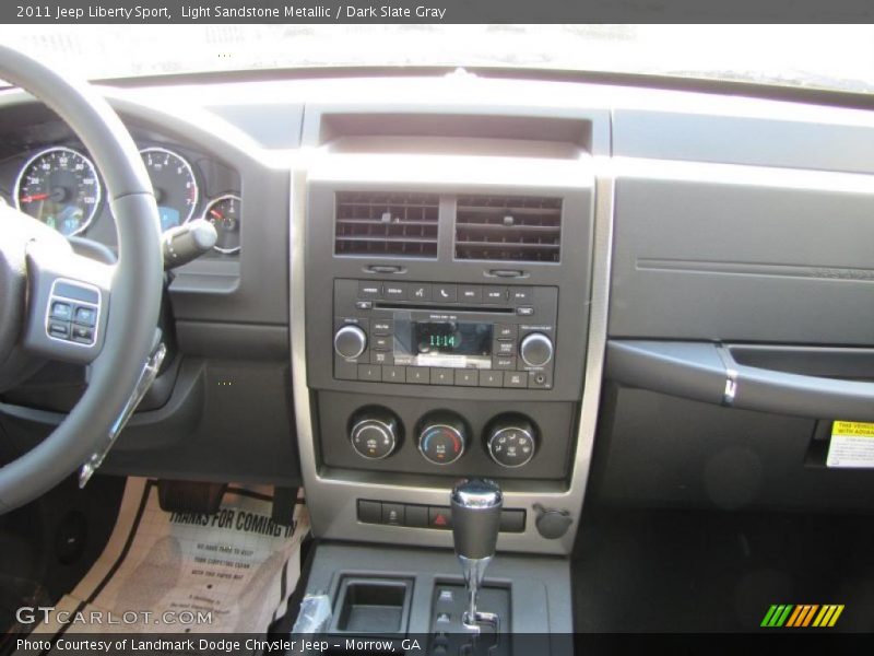 Light Sandstone Metallic / Dark Slate Gray 2011 Jeep Liberty Sport
