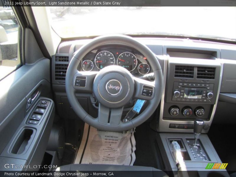 Light Sandstone Metallic / Dark Slate Gray 2011 Jeep Liberty Sport