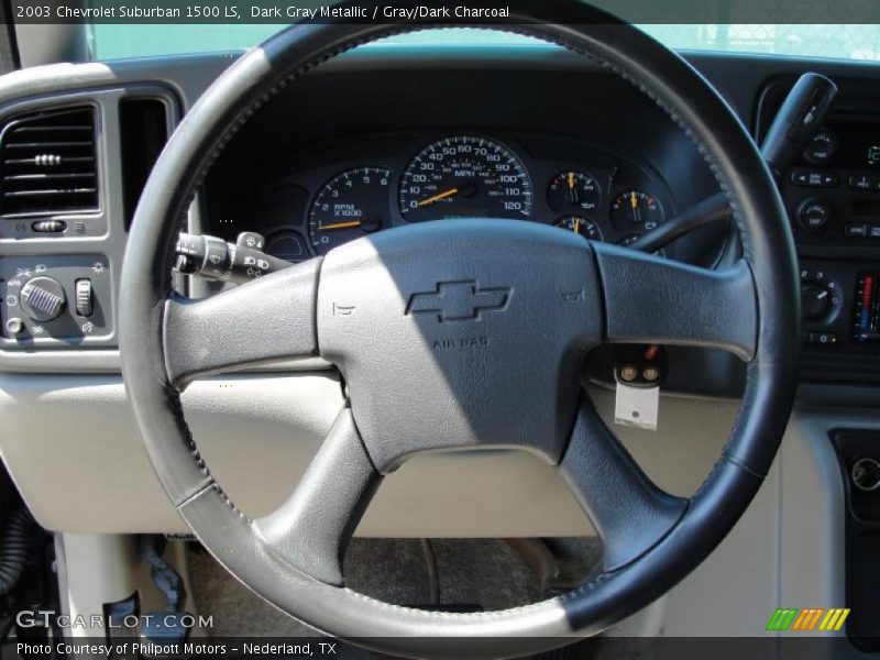 Dark Gray Metallic / Gray/Dark Charcoal 2003 Chevrolet Suburban 1500 LS