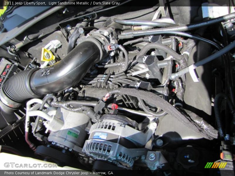 Light Sandstone Metallic / Dark Slate Gray 2011 Jeep Liberty Sport