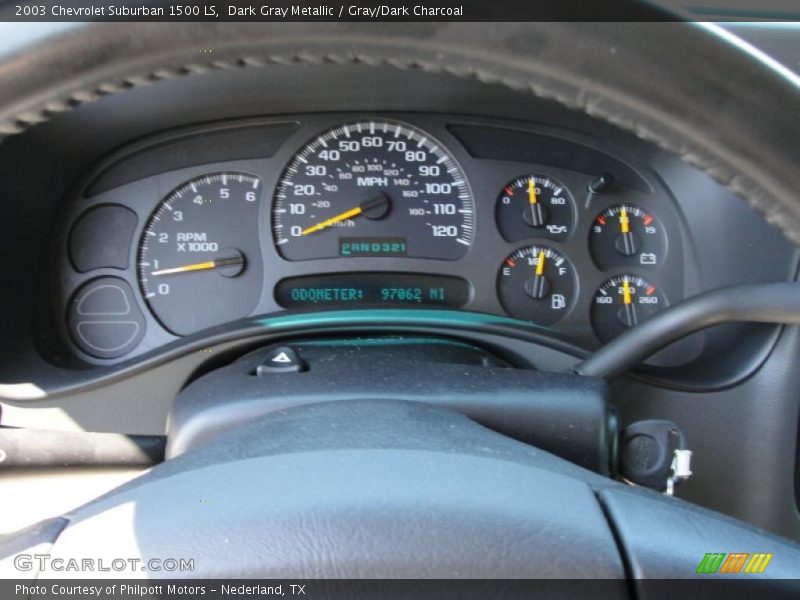 Dark Gray Metallic / Gray/Dark Charcoal 2003 Chevrolet Suburban 1500 LS