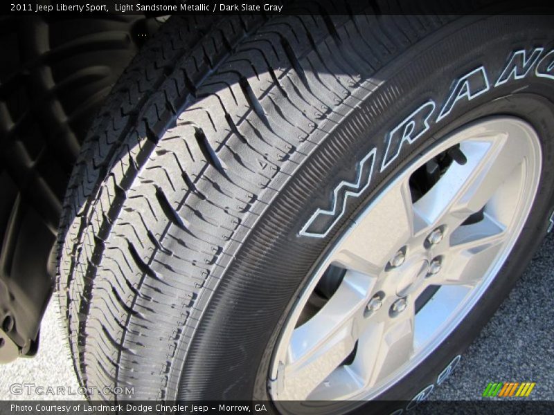 Light Sandstone Metallic / Dark Slate Gray 2011 Jeep Liberty Sport