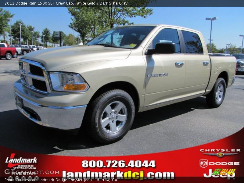White Gold / Dark Slate Gray 2011 Dodge Ram 1500 SLT Crew Cab