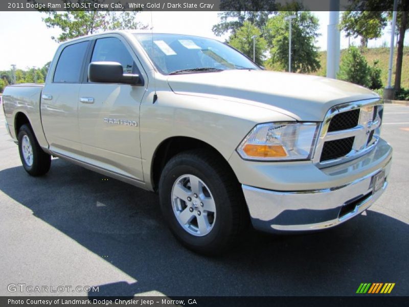 White Gold / Dark Slate Gray 2011 Dodge Ram 1500 SLT Crew Cab
