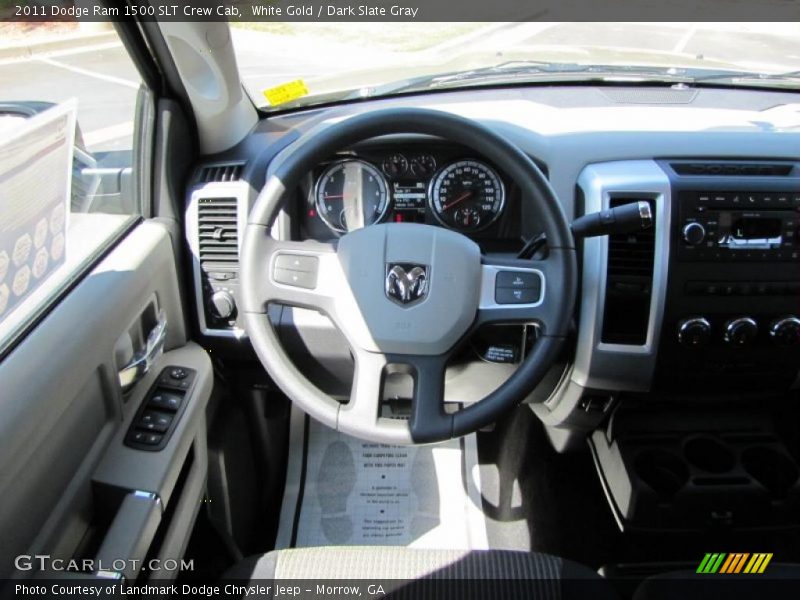 White Gold / Dark Slate Gray 2011 Dodge Ram 1500 SLT Crew Cab
