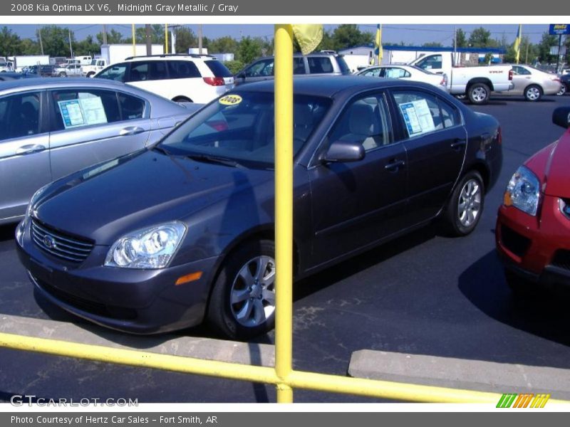 Midnight Gray Metallic / Gray 2008 Kia Optima LX V6