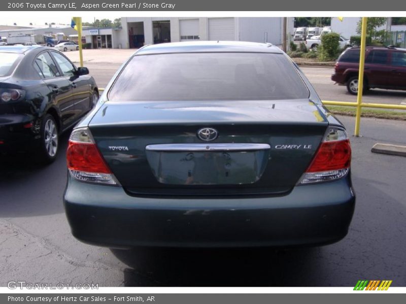 Aspen Green Pearl / Stone Gray 2006 Toyota Camry LE