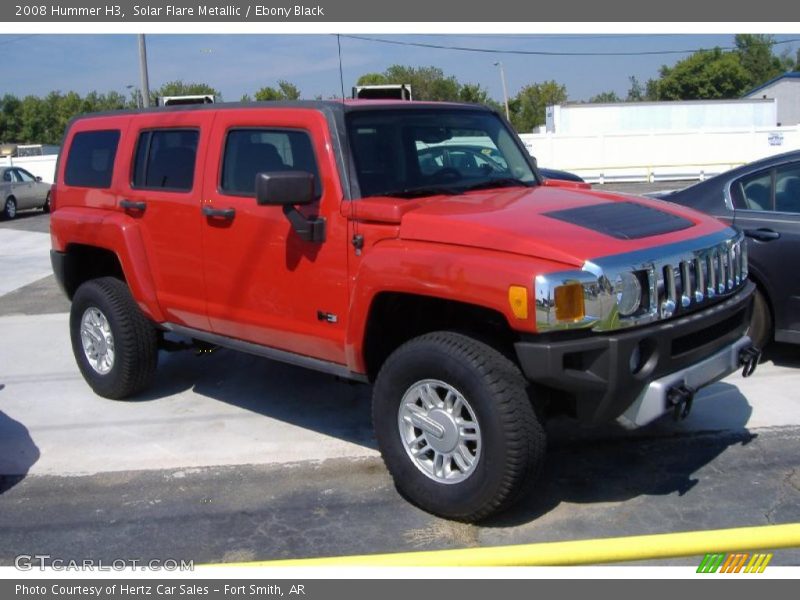 Solar Flare Metallic / Ebony Black 2008 Hummer H3