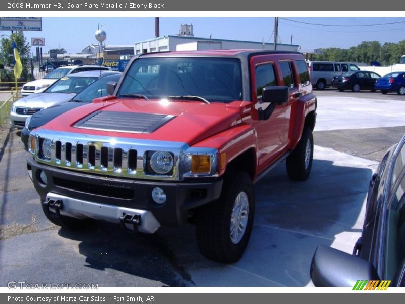 Solar Flare Metallic / Ebony Black 2008 Hummer H3