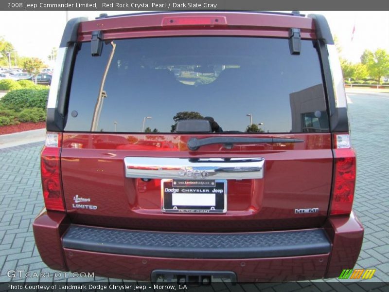 Red Rock Crystal Pearl / Dark Slate Gray 2008 Jeep Commander Limited